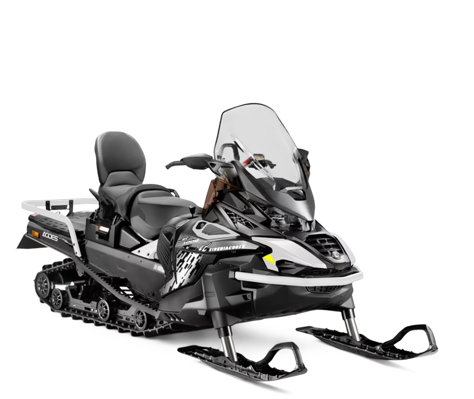 AODES snowmobile on a transparent background