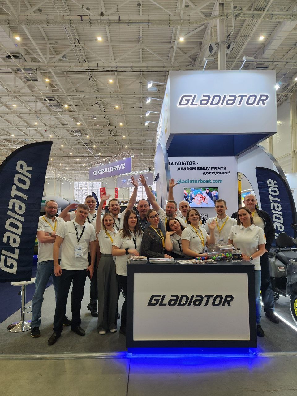 Team at the GLADIATOR exhibition stand